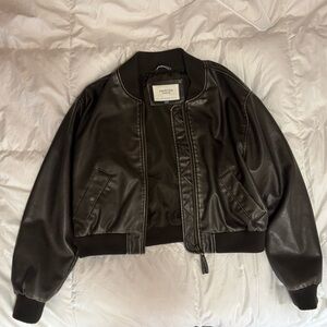 Leather Jacket bomber